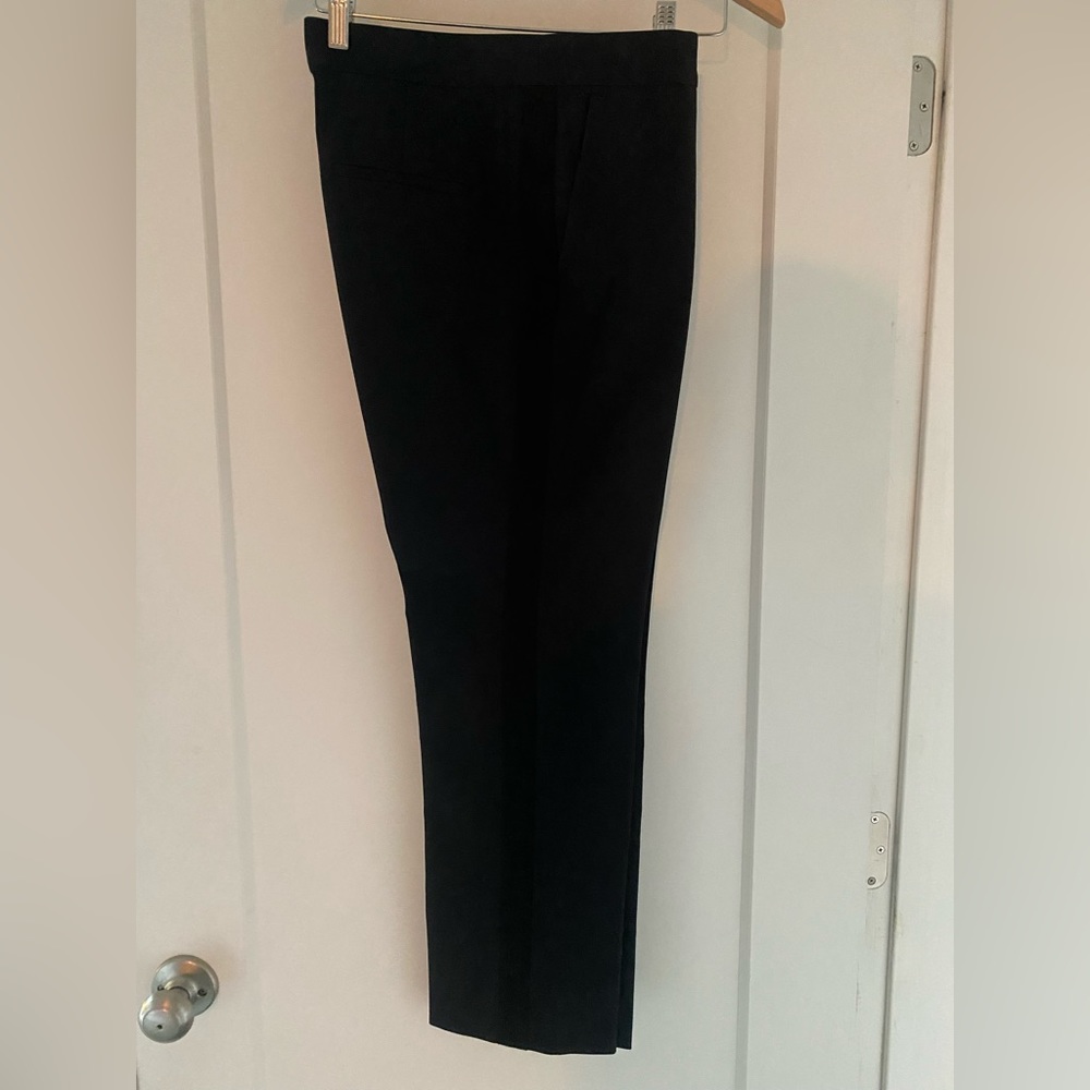 Veronica Beard, straight-leg ankle length slacks, French navy, black, Size 8